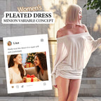 💃✨ Trägerloses Plisseekleid: Perfekt für den Alltag & besondere Anlässe! 🌟👗 Leicht, atmungsaktiv & nachhaltig – dein vielseitiger Begleiter mit stylishem Wickeldesign.