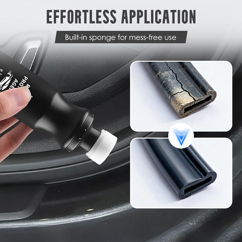🚗✨ Gummipfleger für Fahrzeugdichtungen – Schützt vor Verschleiß, bewahrt Elastizität! ✨🔧 Langlebig, umweltfreundlich & einfach anzuwenden. Ideal für Auto-Innenraum & Türdichtungen.