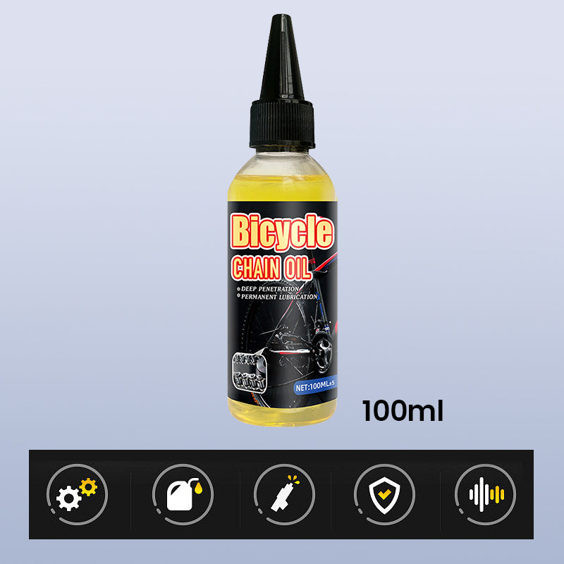 🛡️⚙️ Geräuschloses Kettenöl – Stoppt Kettenruckeln & Quietschen 💧💧 Für MTB, Rennrad & E-Bike – Sauber, haftstark & langlebig