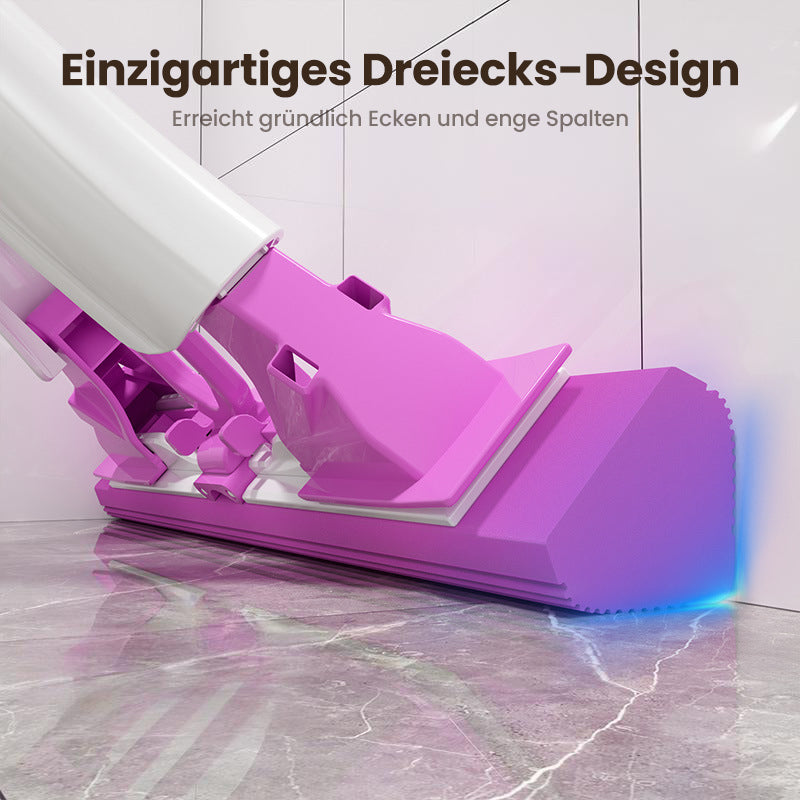 Robuster & effizienter Ersatzschwamm für Ihren Bodenwischer – Dreieckig ✅ Großfläche ✅ Nass/Trocken ✅