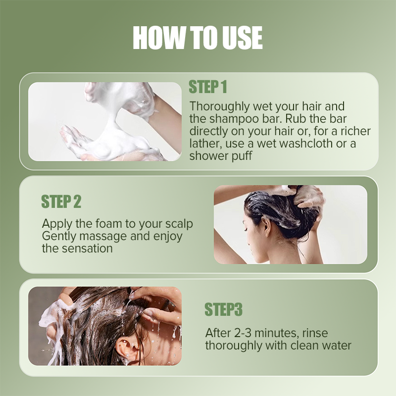 📢📢50 % Rabatt!! ⏰💖 Natürliches festes Shampoo zur Stärkung der Haare - Nährt die Haarwurzel, reduziert Haarbruch & verleiht gesunden Glanz🌿