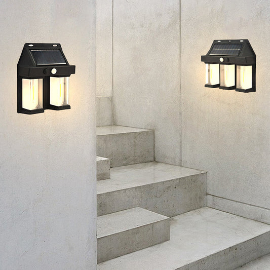 🔥60 % Rabatt🌟Wasserdichte Solar-Wandleuchte mit Bewegungssensor für den Außenbereich