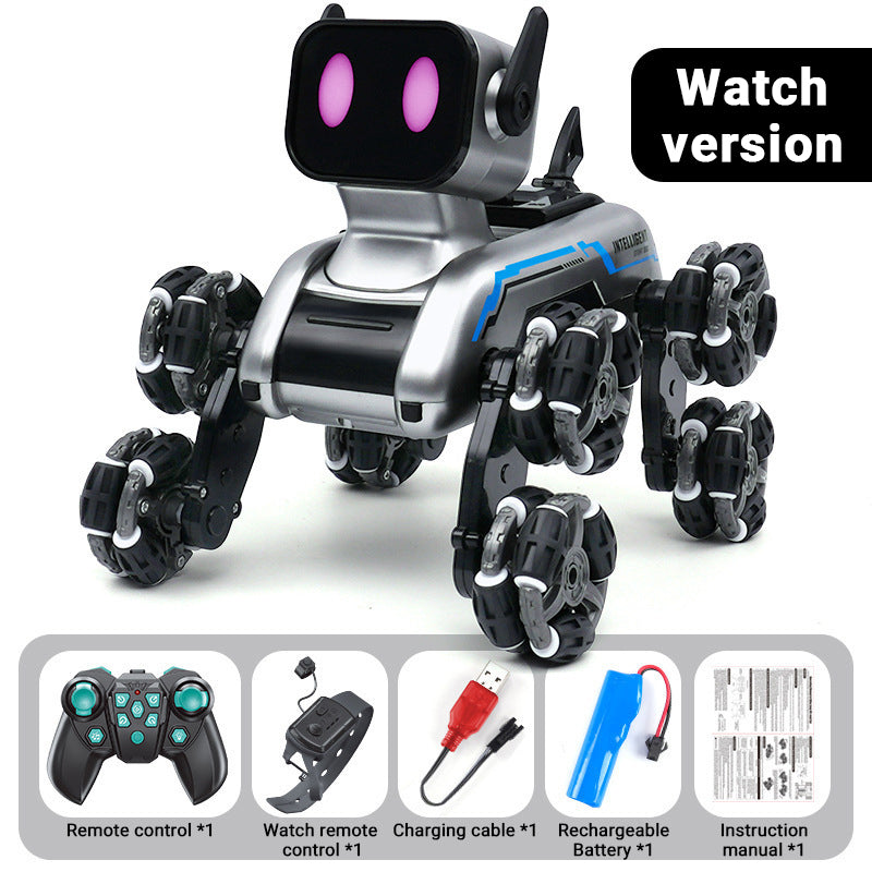 🤖✨ 50% RABATT! 8-Rad Stunt Roboter Hund – 360° Flips & Gestensteuerung 🐶🎮 Interaktives Spielzeug mit LED-Leuchten für Kinder