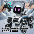 🤖✨ 50% RABATT! 8-Rad Stunt Roboter Hund – 360° Flips & Gestensteuerung 🐶🎮 Interaktives Spielzeug mit LED-Leuchten für Kinder