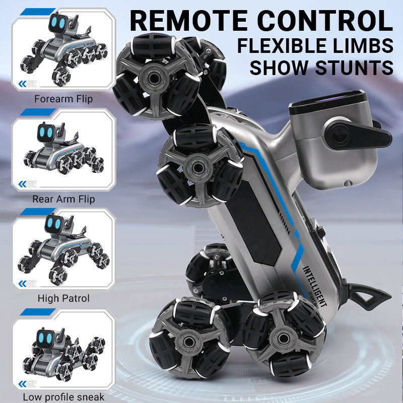 🤖✨ 50% RABATT! 8-Rad Stunt Roboter Hund – 360° Flips & Gestensteuerung 🐶🎮 Interaktives Spielzeug mit LED-Leuchten für Kinder