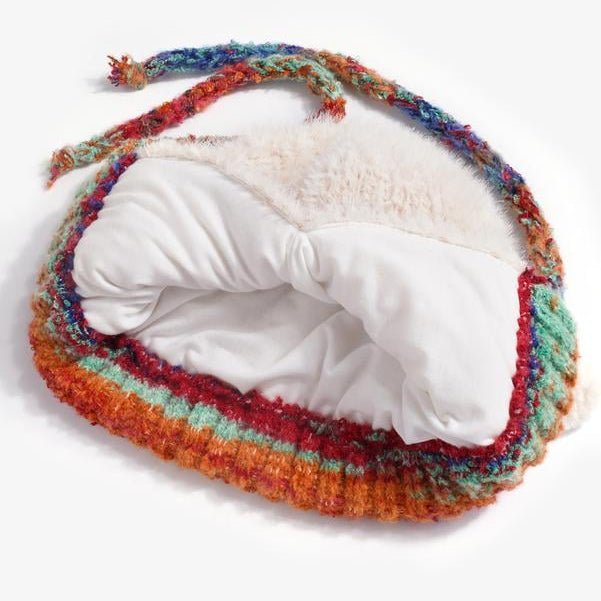 🎄🦌2025 Neuestes Modell: 51 % Rabatt für begrenzte Zeit 🧶🎁 Originelles Design Festliche Weihnachtsmütze mit Geweih【In eine Tasche umwandelbar】