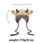 🎄🦌2025 Neuestes Modell: 51 % Rabatt für begrenzte Zeit 🧶🎁 Originelles Design Festliche Weihnachtsmütze mit Geweih【In eine Tasche umwandelbar】