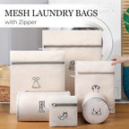 🏠⭐Unverzichtbar für jeden Haushalt🧺🌊 Set mit Netz-Wäschesäcken mit Reißverschluss