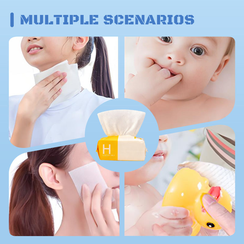 🧻✨ Dicke Einweg-Gesichtstücher – Extra weich & saugstark ✨🧼 Ideal für Make-up-Entfernung & Hautpflege, plastikfrei und umweltfreundlich! 🌿👍