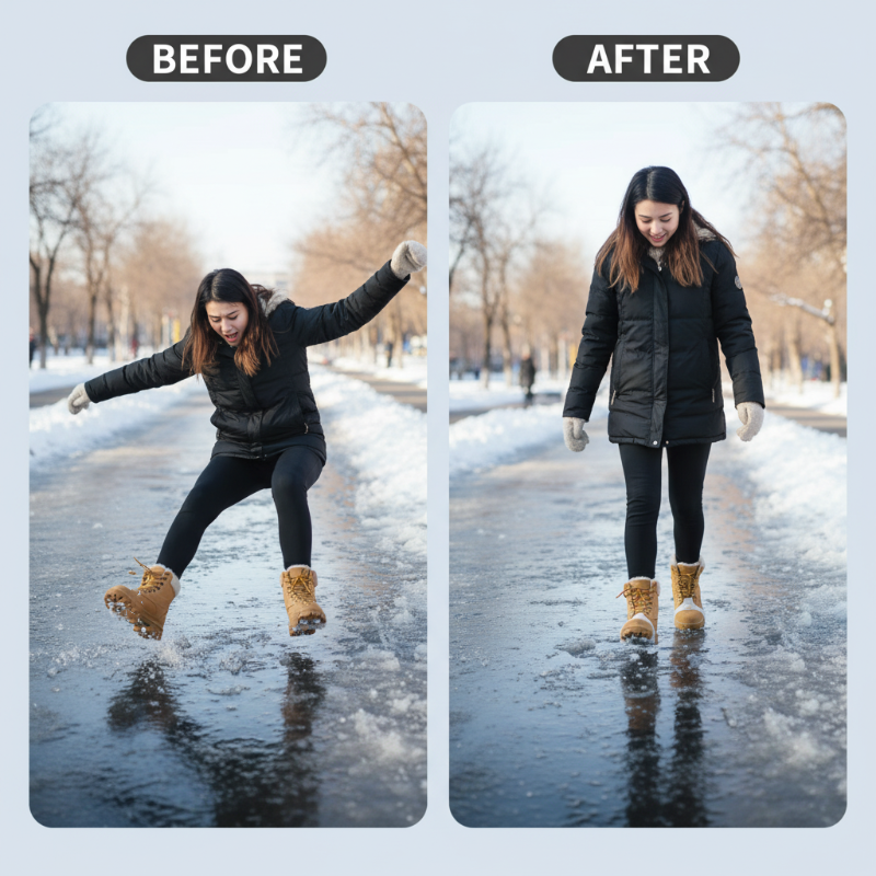 Universelle 5-Zacken-Steigeisen für Schuhe und Stiefel ⚡❄️👢