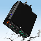 🔥⚡150W GaN 6-Port-Mehrfach-Schnellladegerät🔋🔌 – Laptop, Handy, Tablet gleichzeitig voll laden. Kabelsalat adé, perfekt für Reise & Büro.