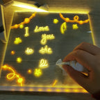 🎅🎅Weihnachtsaktion 50 % Rabatt - Das beste Geschenk für ein Kind🎁🎁Kreatives Wiederbeschreibbares Acryl LED Nachrichtenschild