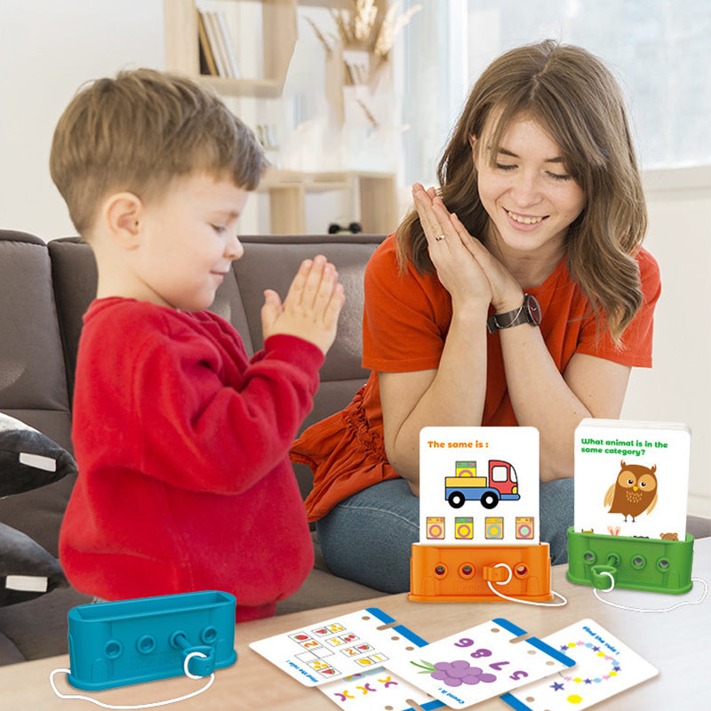 🎁🎄Weihnachtsangebot 50 % Rabatt✨【Logikspielzeug-Set für Kinder】✨ – Pädagogisches Montessori-Schloss- und Schlüsselspiel für Kinder von 2 bis 6 Jahren!👼