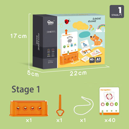 🎁🎄Weihnachtsangebot 50 % Rabatt✨【Logikspielzeug-Set für Kinder】✨ – Pädagogisches Montessori-Schloss- und Schlüsselspiel für Kinder von 2 bis 6 Jahren!👼