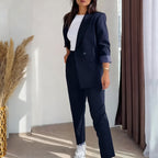 👑👑2025 Neueste Modelle🔥🔥Damen-Zweiteiler: Klassischer Blazer & Hose
