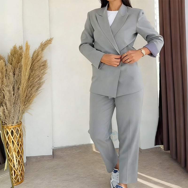 👑👑2025 Neueste Modelle🔥🔥Damen-Zweiteiler: Klassischer Blazer & Hose