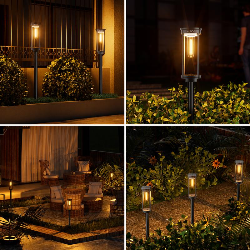 🌙✨ Solar-Gartenleuchte im Retro-Design: 2+1 GRATIS! 🏡💡 Filament-Optik, IP65 wasserdicht & 14 Std. Leuchtdauer für gemütliche Sommerabende