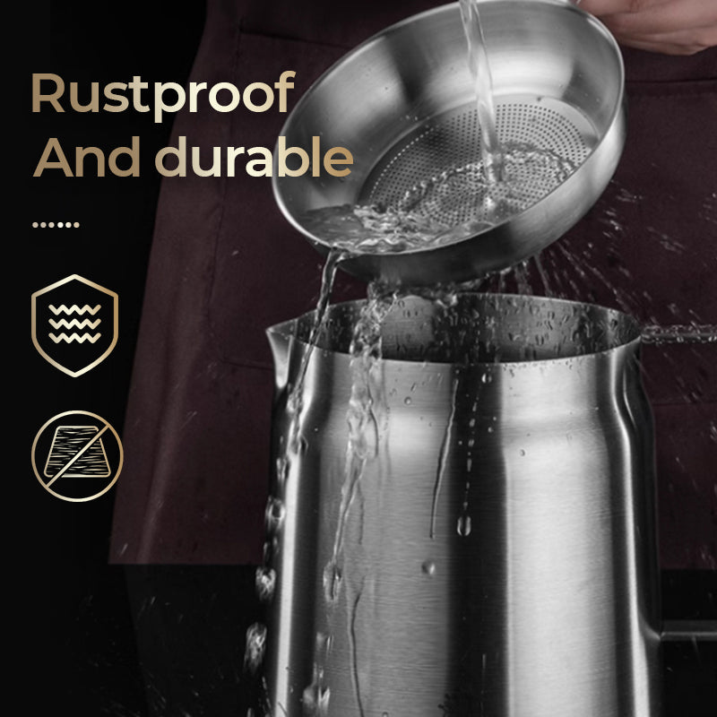 🌈🌈52 % Rabatt Höchste Qualität🥃🥃Multifunktionaler Ölfilterbehälter aus Edelstahl mit großem Fassungsvermögen