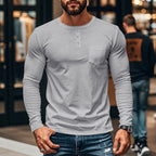 🔥👕 Slim-Fit Bio-Baumwolle Henley | Nachhaltig, Atmungsaktiv & Langlebig 👔🧵 Der Alltagsklassiker im Mega-Black-Friday-Sale – Premium-Komfort zum Bestpreis!