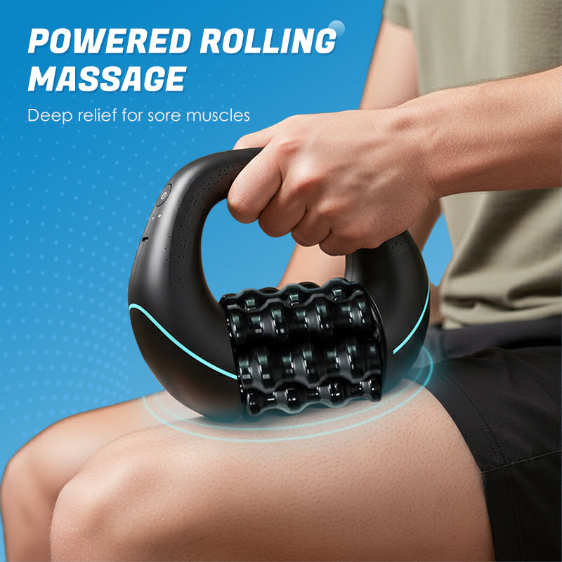 💆‍♂️💪 Tiefengewebs-Massagegerät Elektrisch mit Rollen ⚡🔥 – 3 Stufen, wiederaufladbar, verspannte Muskeln lösen – 50% Rabatt!