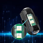 🔦 Drahtloses, vibrationsaktiviertes Blinklicht – 7-farbiges LED-Sicherheitssignallicht, geeignet für Autos, Fahrräder, Motorräder und den Einsatz im Freien 🚴‍♂️🚗✨