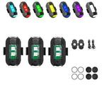 🔦 Drahtloses, vibrationsaktiviertes Blinklicht – 7-farbiges LED-Sicherheitssignallicht, geeignet für Autos, Fahrräder, Motorräder und den Einsatz im Freien 🚴‍♂️🚗✨