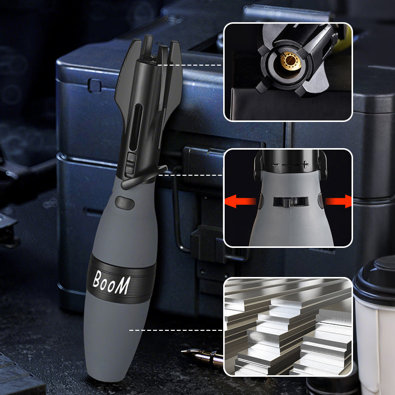 🔥🔥 Kreatives Raketen-Fidget-Feuerzeug - 74 % Rabatt🚀🚀 Windbeständige blaue Flamme + Stressabbau durch Drehen – stylisch & langlebig!