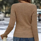 💎💎Für Ihre Eleganz geschaffen💍💍Elegantes, lässiges Stricktop mit V-Ausschnitt für Damen