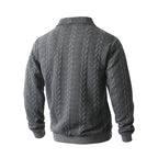 ☄️☄️Neuheiten-Angebot - 52%Rabatt🌌🌌Lässiger Herrenpullover mit halbem Reißverschluss und Zopfmuster