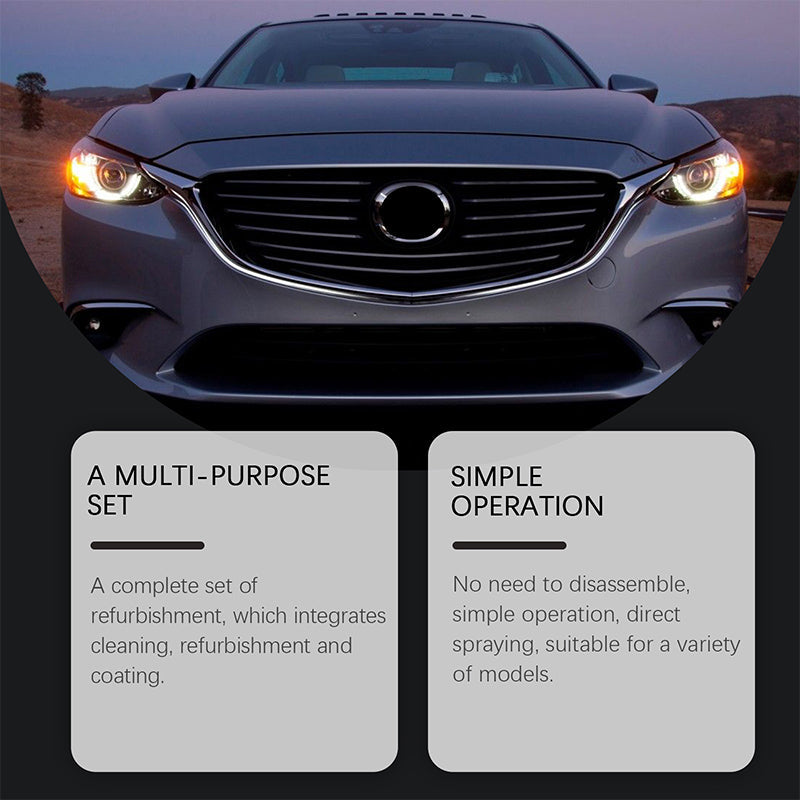 💡🔧 Kristallklar-Scheinwerfer Restaurierungsfluid: Macht trübe Scheinwerfer in Minuten klar & scharf! ✨🚗 Mit dauerhafter UV-Schutzschicht. 🌙 Einfach, effektiv, nachhaltig.