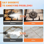 ✨🌟Der All-in-One Dampfreiniger🌈🌈Spürt hartnäckiges Fett & Bakterien aus Küche, Bad & Auto in 15 Sek. weg💫Kontinuierlich 20 Min. chemiefrei reinigen. Leicht & effizient.