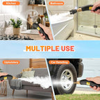 ✨🌟Der All-in-One Dampfreiniger🌈🌈Spürt hartnäckiges Fett & Bakterien aus Küche, Bad & Auto in 15 Sek. weg💫Kontinuierlich 20 Min. chemiefrei reinigen. Leicht & effizient.