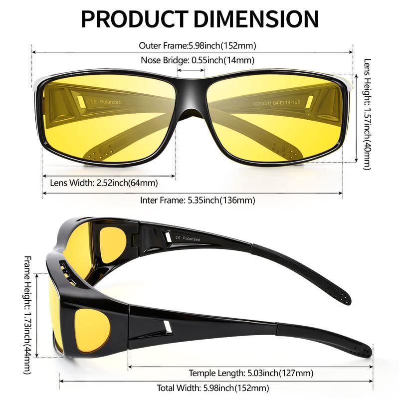 👓👓 Dark Vision-Fahrbrille – entspiegelt und polarisiert, perfekt für Nachtfahrten ✨✨