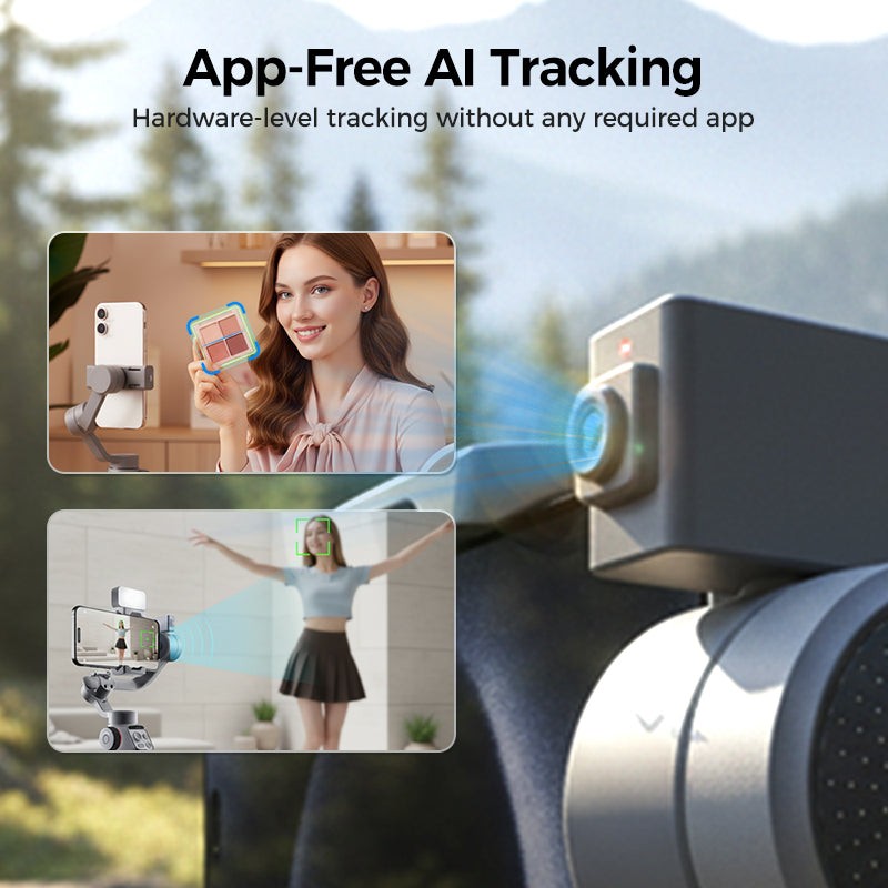 🎥 KI-Tracking-Smartphone-Gimbal: 3-Achsen-Stabilisierung + 360°-Drehung + zwei Fülllichter! ✨