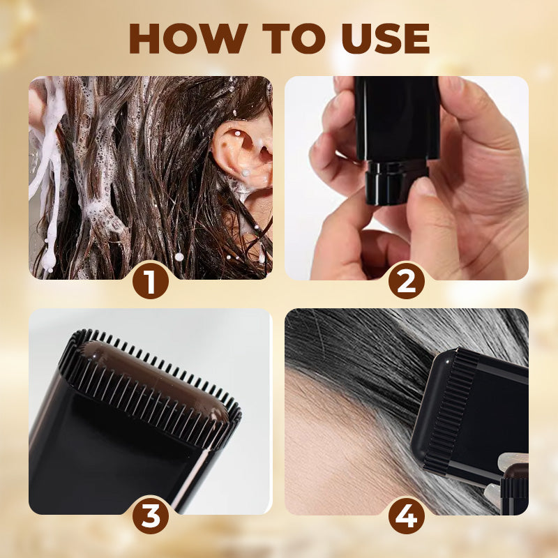 💥💥 Schnell, Einfach, Natürlich – Hol dir 3, zahl nur 2!⭐⭐2-in-1 Haarfarben-Stift