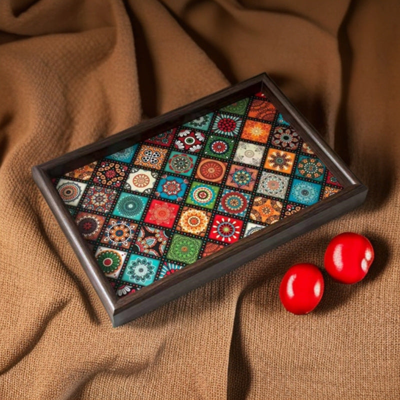 👾👾Einzigartiges Geschenk - 50%Rabatt🍇🍇Aufbewahrungstablett im Bohème-Stil für zu Hause