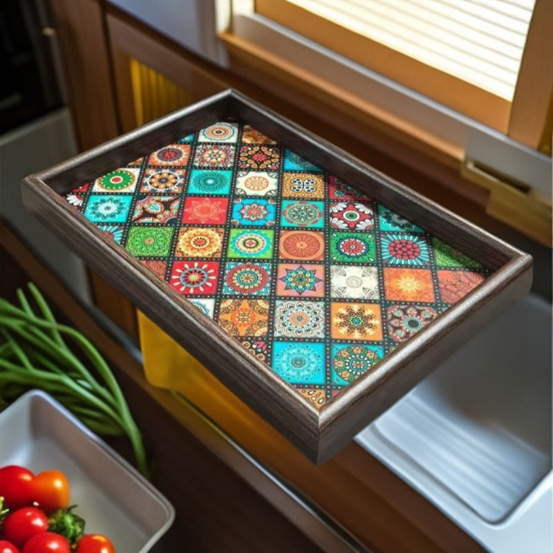 👾👾Einzigartiges Geschenk - 50%Rabatt🍇🍇Aufbewahrungstablett im Bohème-Stil für zu Hause