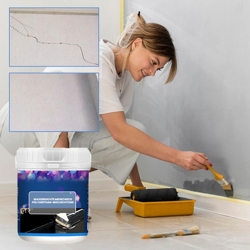🛡️🏠 Hochwertige wasserdichte PU-Beschichtung – Einfach auftragen, vielseitiger Langzeitschutz für Haus & Alltag! ✨🛡️