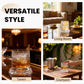 🌀🌟 360° rotierendes Whiskyglas: Entkoppelte Basis, exquisites Design & lebensmittelecht 🌟🌀