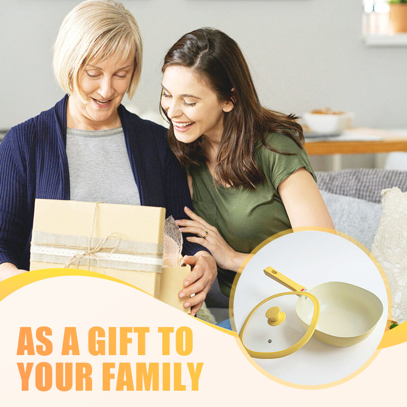 🏆🏆Die praktische Quadrat-Pfanne🧀🥗20% mehr Inhalt, 0% Anbrennen