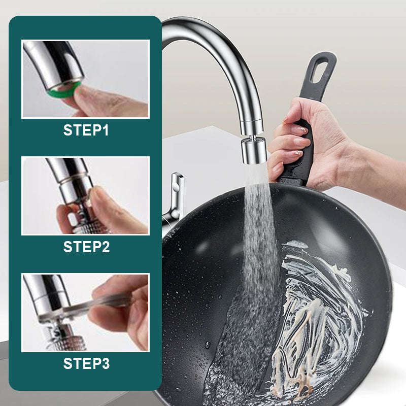 🚰✨ 360° Drehbarer Wasserhahn mit 2-in-1-Funktion & Trinkwassersprudler – Präzise Armaturen für flexibles, nachhaltiges Kochen! 🌱💧