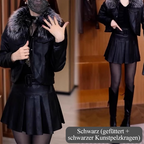 🎀🎗️Moderne Kurze Jacke ~ Zeitlich begrenzter Rabatt von 54 %🎁✨Klassischer Umlegekragen & Hochwertiges PU Material