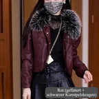 🎀🎗️Moderne Kurze Jacke ~ Zeitlich begrenzter Rabatt von 54 %🎁✨Klassischer Umlegekragen & Hochwertiges PU Material
