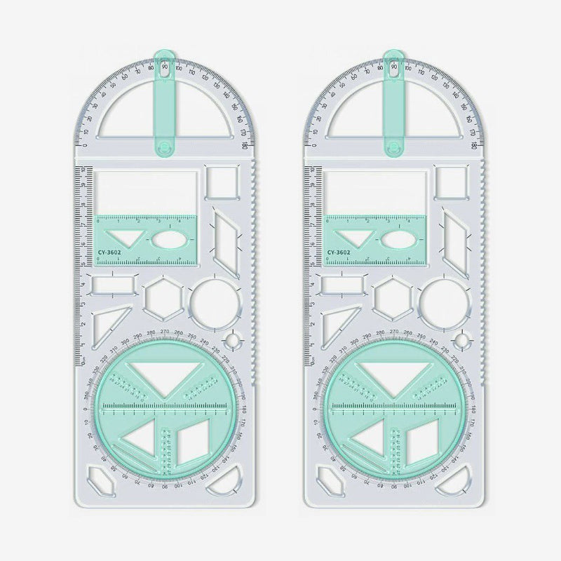 ✏️📐 Multifunktionales Geometrie-Zeichenlineal – Dein ✨🎯 präzises All-in-One-Werkzeug für Schule, Büro & Design!