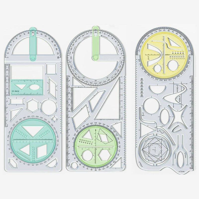 ✏️📐 Multifunktionales Geometrie-Zeichenlineal – Dein ✨🎯 präzises All-in-One-Werkzeug für Schule, Büro & Design!