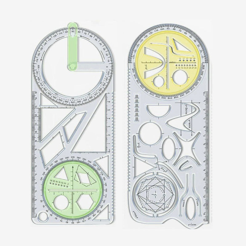 ✏️📐 Multifunktionales Geometrie-Zeichenlineal – Dein ✨🎯 präzises All-in-One-Werkzeug für Schule, Büro & Design!