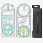 ✏️📐 Multifunktionales Geometrie-Zeichenlineal – Dein ✨🎯 präzises All-in-One-Werkzeug für Schule, Büro & Design!