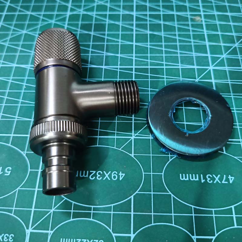 💦【Automatischer Schutz】Eck-Absperrhahn Edelstahl mit Wasseralarm-Stopp🔒 | Kompakt für Waschmaschine & Geschirrspüler