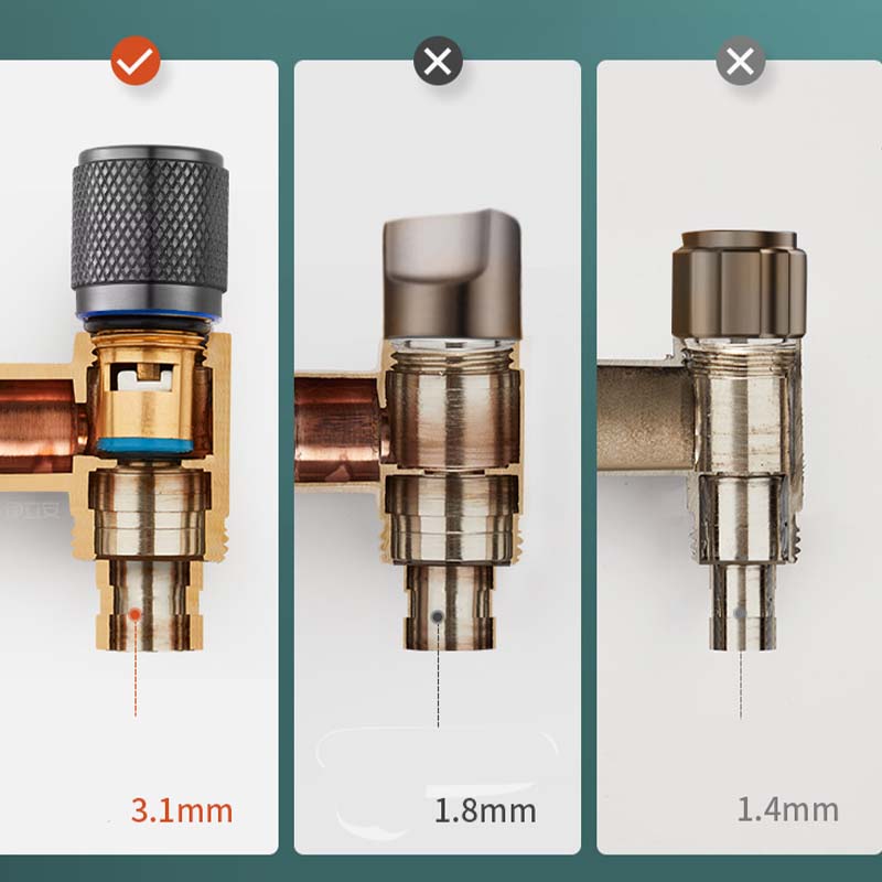 💦【Automatischer Schutz】Eck-Absperrhahn Edelstahl mit Wasseralarm-Stopp🔒 | Kompakt für Waschmaschine & Geschirrspüler