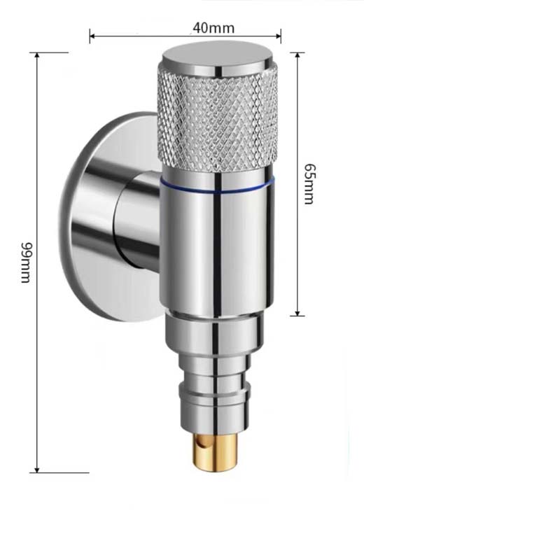 💦【Automatischer Schutz】Eck-Absperrhahn Edelstahl mit Wasseralarm-Stopp🔒 | Kompakt für Waschmaschine & Geschirrspüler